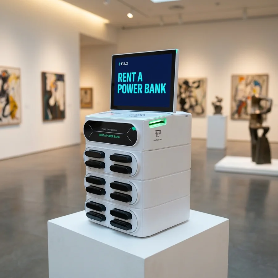 FLUX station at a museum